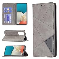 Retro Case for Samsung Galaxy A53 5G 6.46 inch Smartphone Protective Cover PU Leather Wallet Case Stand Invisible Magnetism Compatible with Galaxy A53 5G (Released 2022) Cellphone - Gray