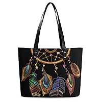 Womens Handbag Dreamcatchers Leather Tote Bag Top Handle Satchel Bags For Lady