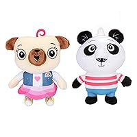 Doloowee Plush Nico and Chip Toys Best Buddies Official Licensed 8” Chip and Nico Stuffed Animal Toy Plush in 2-Pack Bundle