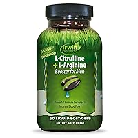 L-Citrulline + L-Arginine - 60 Liquid Soft-Gels - Booster for Men with Beet Root - Supports Blood Flow