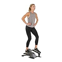 Sunny Health & Fitness Magnetic Underdesk/Standing Portable Elliptical Machine with Optional Handlebars