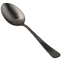Mercer Culinary 18-8 Stainless Steel Plating Spoon, 9 Inch, Matte Black