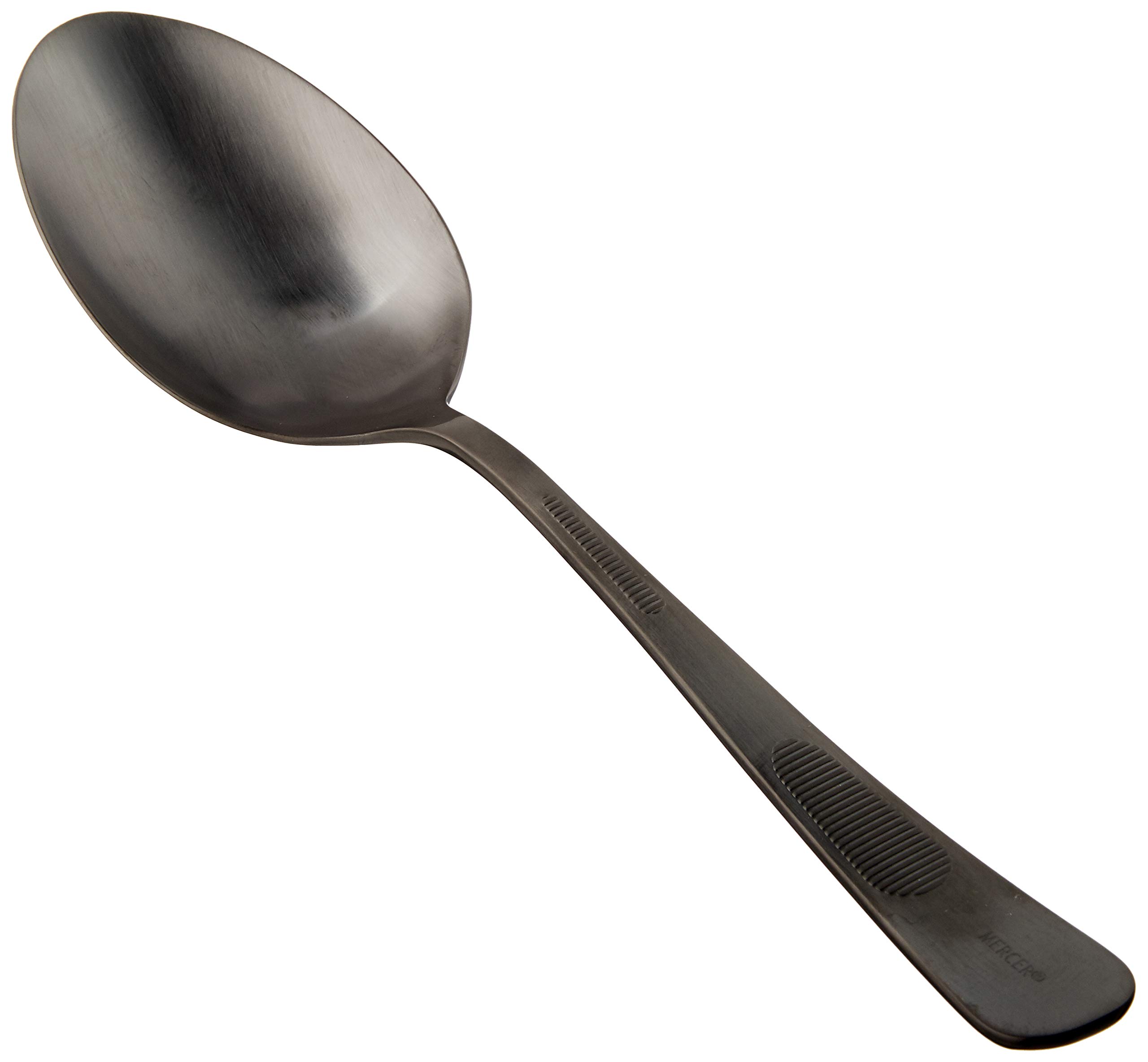 Mercer Culinary 18-8 Stainless Steel Plating Spoon, 9 Inch, Black