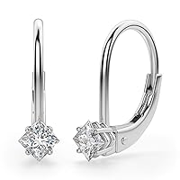 Princess Moissanite Stud, 2.00 CT Princess Brilliant Cut Wedding Earrings, 925 Silver Stud Earrings, Engagement Bridal Earrings, Perfact for Gift Or As You Want