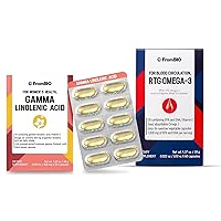 for Women's Health, Gamma Linolenic Acid (60 Capsules) for Blood Circulation, rTG Omega-3 (60 Capsules)