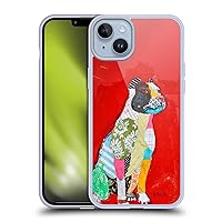 Head Case Designs Officially Licensed Michel Keck Pitbull Dogs 4 Soft Gel Case Compatible with Apple iPhone 14 Plus and Compatible with MagSafe Accessories