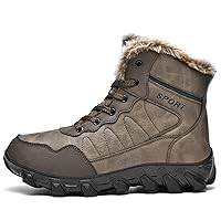 Men's Non-slip Warm Hiking Boots Winter Outdoor Warm Waterproof Snow Boots