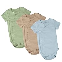 Organic Cotton Kimono Baby Onesies – 3 Pack Newborn Onesies Girl & Boy |Gender Neutral Soft and Comfy Baby Bodysuit