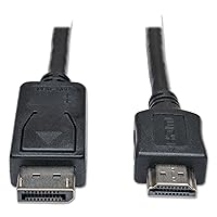 Tripp-Lite P582006 DisplayPort Cable, HDMI M/M, Black