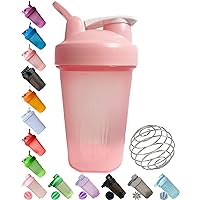 EBAT Shaker Bottle in Cute Pink (Lid & Cup) w. Classic Loop Hook,Leak  Proof,Scale of 12 OZ/400 ML,A Small Stainless Whisk Blender,BPA  Free,Certified PP5,Dishwasher Safe (Other Color-Style Available) - Yahoo  Shopping