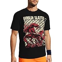 Anime Goblin Slayer T Shirt Mens Summer Round Neck Tops Casual Short Sleeves Tee