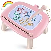 Smasiagon Toddler Girl Boy Toys,Magnetic Drawing Board for Toddlers,Early Learning Doodle Board Writing Painting Sketch Pad, Birthday Christmas Easter Valentines Day Gifts for 1 2 3 Year Old (Pink)