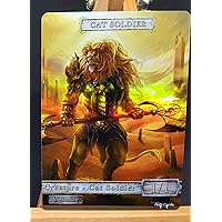 1x Cat Soldier #3 FOIL Laminated Custom Altered Token (for Brimaz,King of Oreskos)