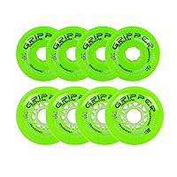 Labeda Roller Hockey Wheels Gripper Crossover Set of 8 - Choose Color/Size