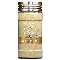 Newman's Own Organic Ground White Pepper; Perfect for sauces, creamy soups, USDA Certified Organic, Non-GMO, Kosher, 2.5 Oz. Bottle