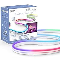 Smart Neon Strip Lights 10FT, Flexible RGBW Color Chasing LED Light Strip, 2.4GHz WiFi Enabled, Works with Alexa and Google Home Assistant, 22W, Music Sync, App Control NF10/CHASE/AG