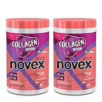 NOVEX Collagen Infusion Hair Mask – For Stronger Thicker and Shinier Hair– (Pack of 2) – (1kg)