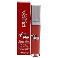 Pupa Milano Miss Milano Lip Gloss - Shiny, Smooth, Plump - Soft, Innovative Gel Texture - Glides Smoothly On Lips - For A Moisturizing And Volume Enhancing Effect - 202 Frosted Apricot - 0.17 OZ