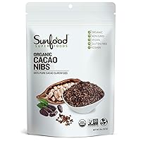 Organic Cacao Nibs | 8 oz. Bag, 75 Servings | Pure Cacao Superfood, Keto and Vegan | Perfect for Baking, Smoothie, & Healthy Snack | Non-GMO, Vegan
