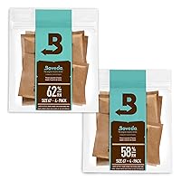 Boveda Supply Starter Kit - RH 2-Way Humidity Control – All In One Humidity Control - Keep Items Fresh - Contains: 58% & 62% Humidity Packs – For Glass & Humidor – Size 67-8 Count Resealable Bag