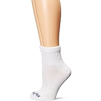 Medipeds Womens Diabetic Quarter Socks With Non-Binding Funnel Top 2 Pairs
