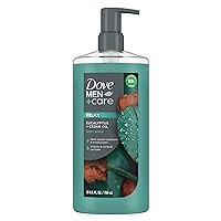 Dove Men+Care Body Wash Eucalyptus + Cedar Oil to Rebuild Skin in the Shower with Plant-Based Cleansers and Moisturizers 26 oz