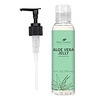 Plant Therapy Aloe Vera Jelly 4 oz, All Natural, Unscented Base, For All Skin Types, Soothe Dry, Irritated Skin, Skin-loving, Essential Oil Dilution