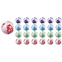Multicolor Mini Inflatable Beach Ball Vinyl Party Pack - 12.75