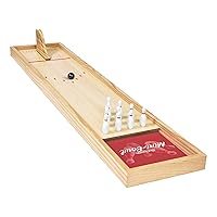 GoSports Tabletop Bowling Game Set for Kids & Adults - Bowling Alley Board, Launch Ramp, Balls, Pins & Scorecard