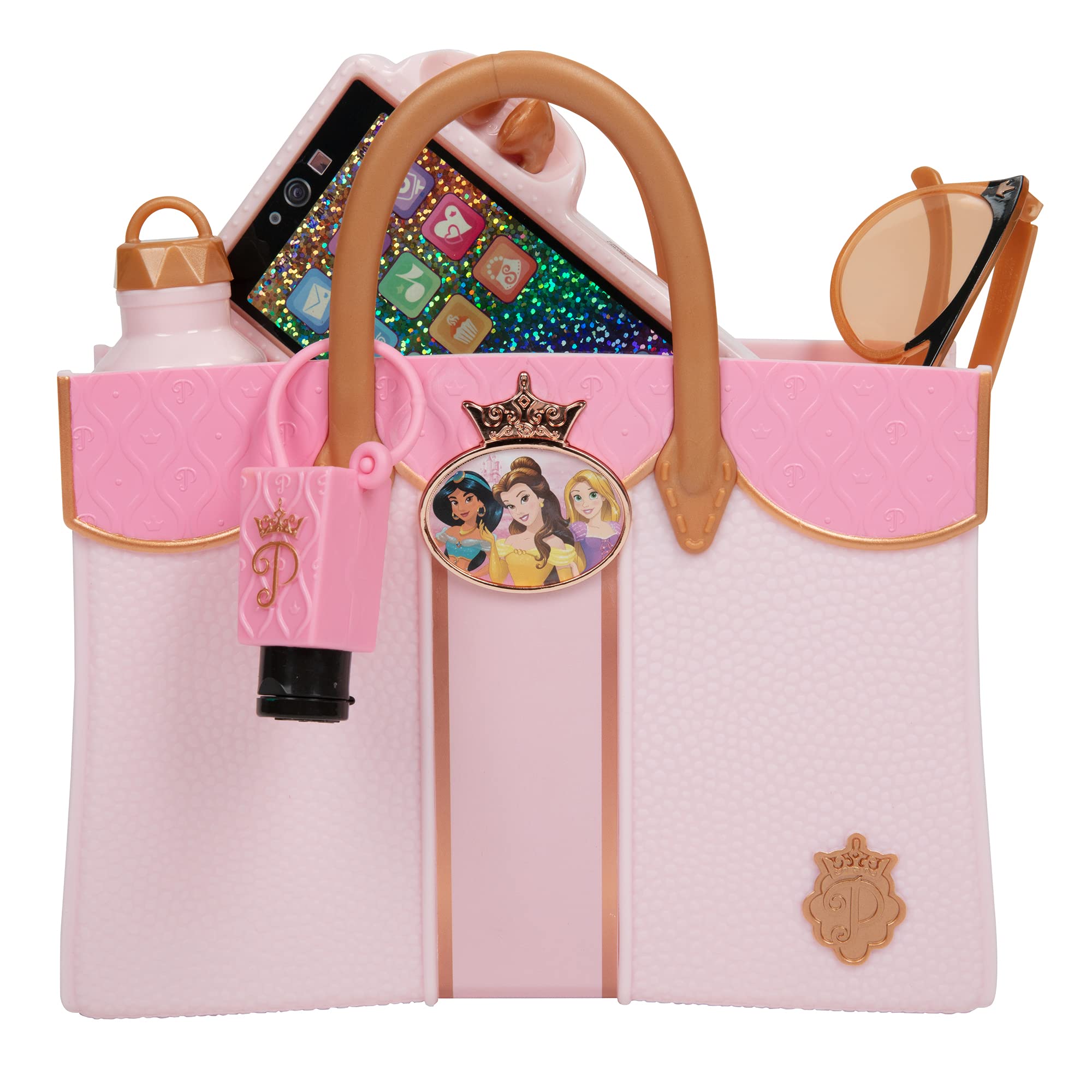 Disney Princess Style Collection Deluxe Tote Bag & Essentials [Amazon Exclusive], Pink