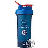 Marvel Classic V2 Shaker Bottle Perfect for Protein Shakes and Pre Workout, 28-Ounce, Captain America