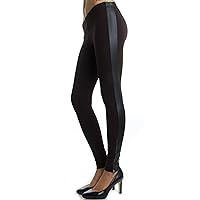 Splendid Women's Legging with Faux-Leather Acents