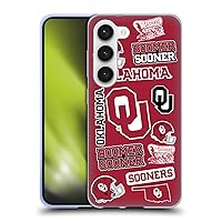 Head Case Designs Officially Licensed University of Oklahoma OU Collage Soft Gel Case Compatible with Samsung Galaxy S23 5G