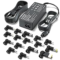 90W Universal Laptop Charger Replacement for HP Asus Gateway Acer Lenovo IBM Dell Toshiba Samsung Sony Fujitsu Notebook Ultrabook Chromebook Computer Power Supply Cord AC Adapter with 16 Tips