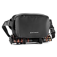 K&F Concept 2 in 1 Sling Bag 10L Everyday Shoulder Bag & Multifunction Photography Crossbody Camera DSLR Backpack Portable Bag Black