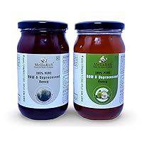 Brand-WILD FOREST 17.63lb (500g)+JUJU BERRY 17.63lb (500g) Honey100% Pure Organic Raw & Unprocessed | Made In INDIA | Desi Honey | International Standard Organisation 22000:2018 Certified