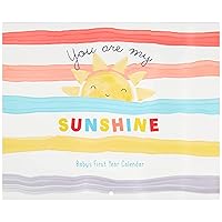 C.R. Gibson BA3-24545 You are My Sunshine Gender Neutral Baby's First Year Keepsake Calendar, 11