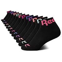 Girls' Socks - Athletic Quarter Cut Socks (12 Pack)