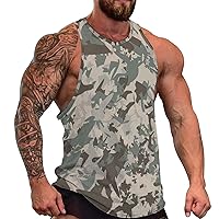 Camo Tank Tops Novelty Gym Moisture Wicking Sleeveless Muscle Bodybuilding T Shirt Summer