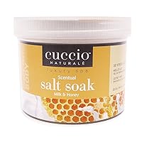 Scentual Salt Soak - Invigorating Salts With An Irresistible Scent - Rejuvenate And Soothe Tired Feet - Softens And Leaves The Skin Fresh And Clean - Milk And Honey - 29 Oz