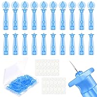 50 Pack Disposable Acne Pimple Popper Needles and 72 Dots Acne Pimple Stickers, for Acne Whitehead Acne Closed Mouth Clear Acne Needle (50 Pack)