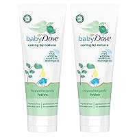 Hypoallergenic Lotion Caring By Nature 2 Count Build a Healthy Foundation for Your Baby's Skin Contains Vitamin E and 100% Natural Moringa Oil 13.5 fl oz