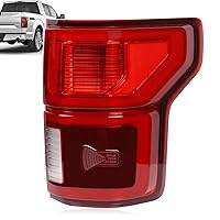 Nakuuly LED Tail Lights with Blind Spot Compatible With Ford F150 2018 2019 2020 Right Passenger Side Taillight Rear Brake Lamp Signal Assembly with Bulb # KL3Z13404B(Module NOT Included)