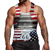 tie dye American Flag Shirt Slim fit Tank top Graphic Muscle tees Men Workout Shirts Men Loose fit Gym Shirt Funny