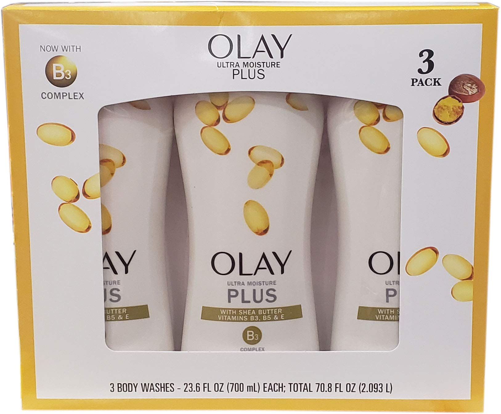 Olay Ultra Moisture Plus Body Wash 23.6 Oz, 3 Pack,, 3Count ()