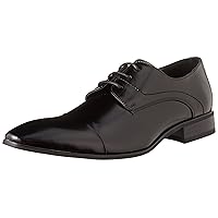 MM/ONE Oxford Shoes Shoes Men's Shoes Lace-up Fake Cap Toe Black Brown Dark Brown