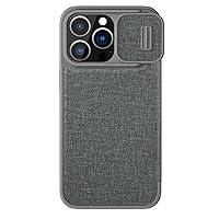 Case for iPhone 14/14 Plus/14 Pro/14 Pro Max, Slim Magnetic Case, Camera Protection Case with Anti-Peeping Slide Lens Cover, Support Wireless Charging,Gray,14 6.1
