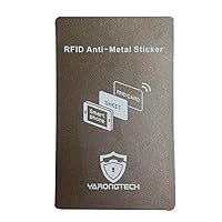 YARONGTECH RFID Anti-Metal Cell Phone Sticker,RFID Blocking Anti Magnetic Signal Protect Material (Grey-1pc)