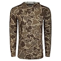 Drake Waterfowl Men's Performance Hoodie - Lightweight Breathable Sun Protection Quick-Dry Moisture-Wicking Active Sweatshirt