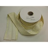2-inch Wide Solid Fabric Banding - 18 yd Roll - Cream